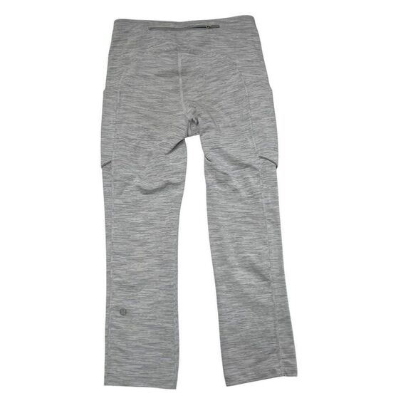 Lululemon Speed Up Crop 21" Inseam Wee Are From Space Grey Size 4 - Picture 6 of 7